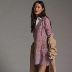 anthropologie daily practice hooded sweater mini dress